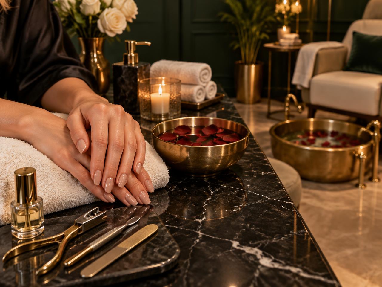 Manicure & Pedicure at Signature Saloon & Spa